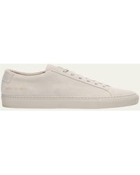 Common Projects - Achilles Suede Low-Top Sneakers - Lyst
