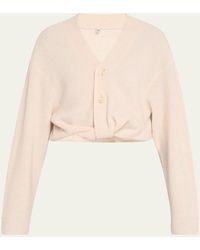 R13 - Cashmere Twist-Front Cardigan - Lyst