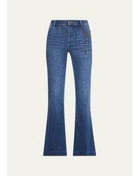 Kobi Halperin - Keren Flare-Leg Denim Pants - Lyst