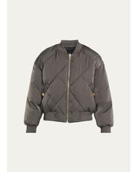 L'Agence - Violeta Reversible Quilted Puffer Bomber Jacket - Lyst