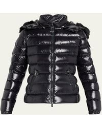 Moncler - Badyf Faux Fur-Trimmed Hooded Short Down Jacket - Lyst