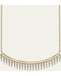 Sydney Evan - 14k Diamond Fringe Drop Bar Necklace - Lyst