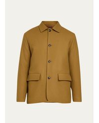 Kiton - Cashmere Twill Car Coat - Lyst