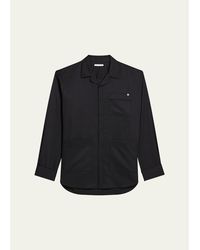 Helmut Lang - Oversized Satin Jacquard Pajama Shirt - Lyst