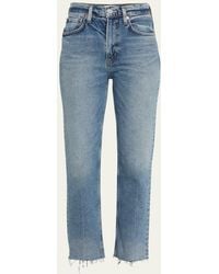 Citizens of Humanity - Daphne Straight Crop Raw Hem Jeans - Lyst