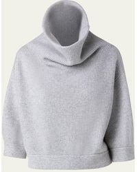 Akris - Ribbed Cowl-neck Cashmere Sweater - Lyst