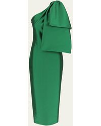 BERNADETTE - Josselin One-shoulder Bow Column Dress - Lyst