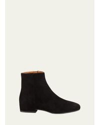 Aquatalia - Ulyssa Waterproof Suede Ankle Boots With Hidden Wedge - Lyst