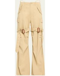 R13 - Wide-leg Trench Cargo Pants - Lyst