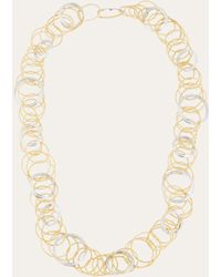 Buccellati - Hawaii Two-tone Diamond Link Necklace - Lyst