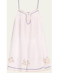Thierry Colson - Zenobia Embroidered Mini Dress - Lyst