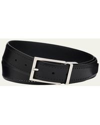 Brioni - Reversible Burnished Leather Belt - Lyst