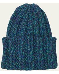 Inverni - Chunky Rib-knit Cashmere Beanie Hat - Lyst