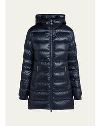 Moncler - Glements Hooded Mid-Length Down Jacket - Lyst
