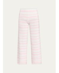 LoveShackFancy - Clarabeth Striped Crochet Pants - Lyst