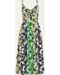 Jason Wu - Sleeveless Floral-print Cutout Midi Dress - Lyst