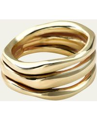 Ippolita - Smooth Squiggle Triple Band Ring In 18k Gold - Lyst