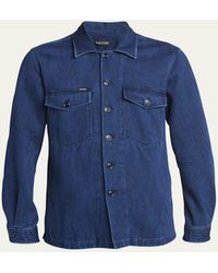 Tom Ford - Dark Wash Denim Overshirt - Lyst