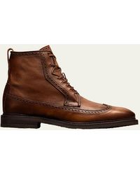 Allen Edmonds Reserve - Marshall Grained Brogue Leather Hiking Boots - Lyst