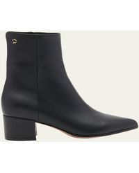 Gianvito Rossi - Leather Zip Ankle Booties - Lyst