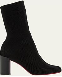 Christian Louboutin - Beyonstage Red Sole Knit Mid-calf Boots - Lyst