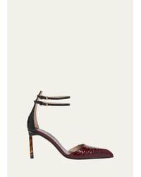 Tom Ford - Python-Effect Leather Pumps - Lyst