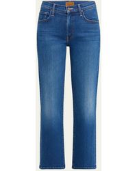 Mother - The Mid Rise Rambler Zip Ankle Jeans - Lyst