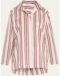 Pour Les Femmes - Striped Long-sleeve Shirt & Shorts Pajama Set - Lyst