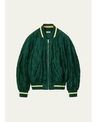 Loewe - Satin Oversized Bomber Jacket - Lyst