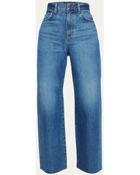 Veronica Beard - Taylor Cropped High Rise Wide-leg Jeans - Lyst