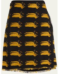 Burberry - Wool Duck Kilt With Belted Detail - Lyst