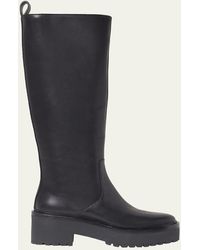Loeffler Randall - Carlee Tall Leather Moto Boots - Lyst