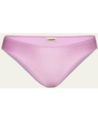 L'Agence - Nicole Solid Classic Bikini Bottoms - Lyst
