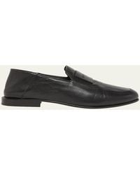 Givenchy - Label Leather Foldable Loafers - Lyst