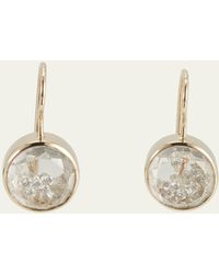 Moritz Glik - 18k White Gold Naipe Diamond Kaleidoscope Shaker Earrings - Lyst