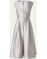 Akris - Apron Midi Silk Coat Dress - Lyst