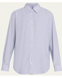 The Row - Gavina Striped Cotton Button-Down Shirt - Lyst