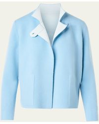 Akris - Reversible Cashmere Single-Breasted Jacket - Lyst