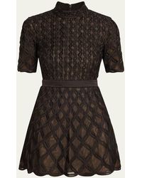 Jonathan Simkhai - Costina Short-Sleeve Mini Dress - Lyst
