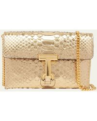 Tom Ford - Monarch Mini Bag In Laminated Stamped Python Leather - Lyst