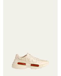 Gucci - Rhyton Logo Leather Sneaker - Lyst