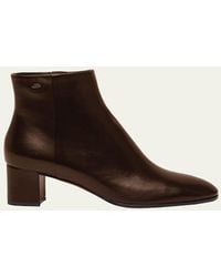 Santoni - Halfrida Napa Zip Ankle Booties - Lyst