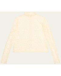A.L.C. - Indy Lace Turtleneck Top - Lyst