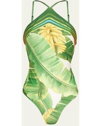 FARM Rio - Fresh Forest One-piece Swimsuit - Lyst