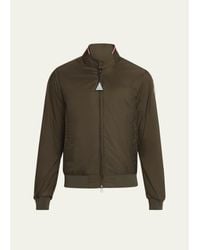 Moncler - Reppe Nylon Collar-Logo Full-Zip Jacket - Lyst