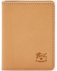 Il Bisonte - Vachetta Leather Bifold Card Case - Lyst