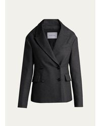 Balenciaga - Stola Wool Houndstooth Jacket - Lyst