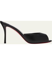 Christian Louboutin - Me Dolly Napa Red Sole Slide Sandals - Lyst