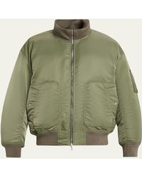 Mordecai - Nylon Double-Zip Layer Bomber Jacket - Lyst