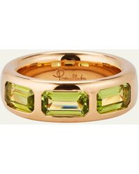 Pomellato - 18k Rose Gold Iconica Ring With Peridot - Lyst